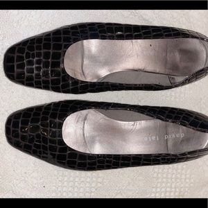 Business pumps with Crocodile print. Heel - 1.5